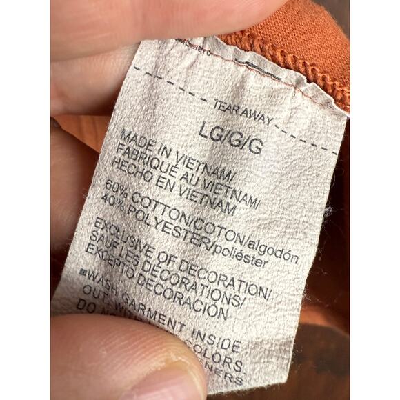 Project Rock Under Armour Iron‎ Paradise Gym Activewear Shirt Orange Mens Large - Picture 4 of 10